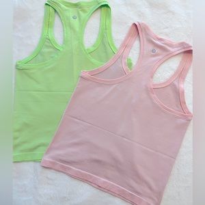 2 Lululemon Swiftly Tech Racerback Tank Top 2.0 *Race Length, size 6